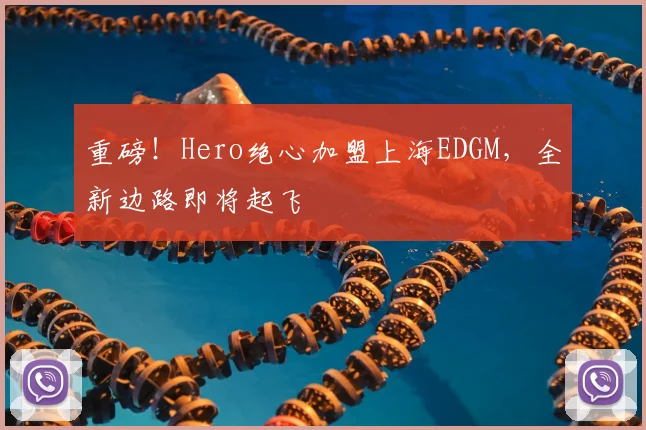 重磅!Hero绝心加盟上海EDGM,全新边路即将起飞